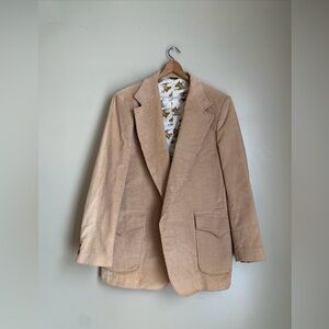 Vintage H Bar C Corduroy California Ranchwear Western Blazer Coat pit To Pit 22”